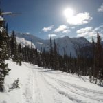 backcountry skiing skin track