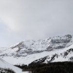 snowy ridge and mountains